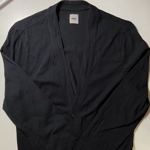 ASOS v button cardigan in black